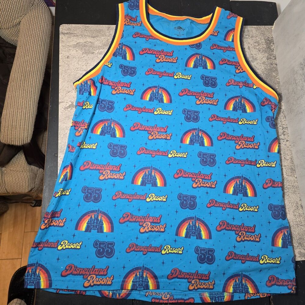 DISNEYLAND RESORTS RETRO THEMED TANK TOP LARGE '55 MENS WOMENS UNISEX